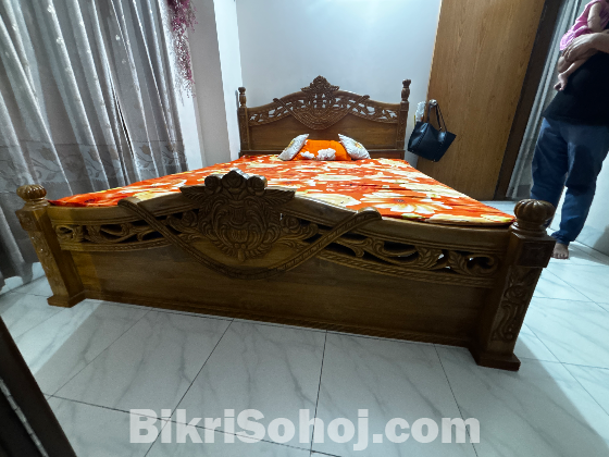 সেগুন কাঠের বেড